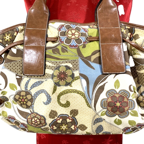 Rosetti Purse Boho Hippie Chic Mod Floral Canvas Shoulder Bag & Zip Coin Pouch - Picture 5 of 14